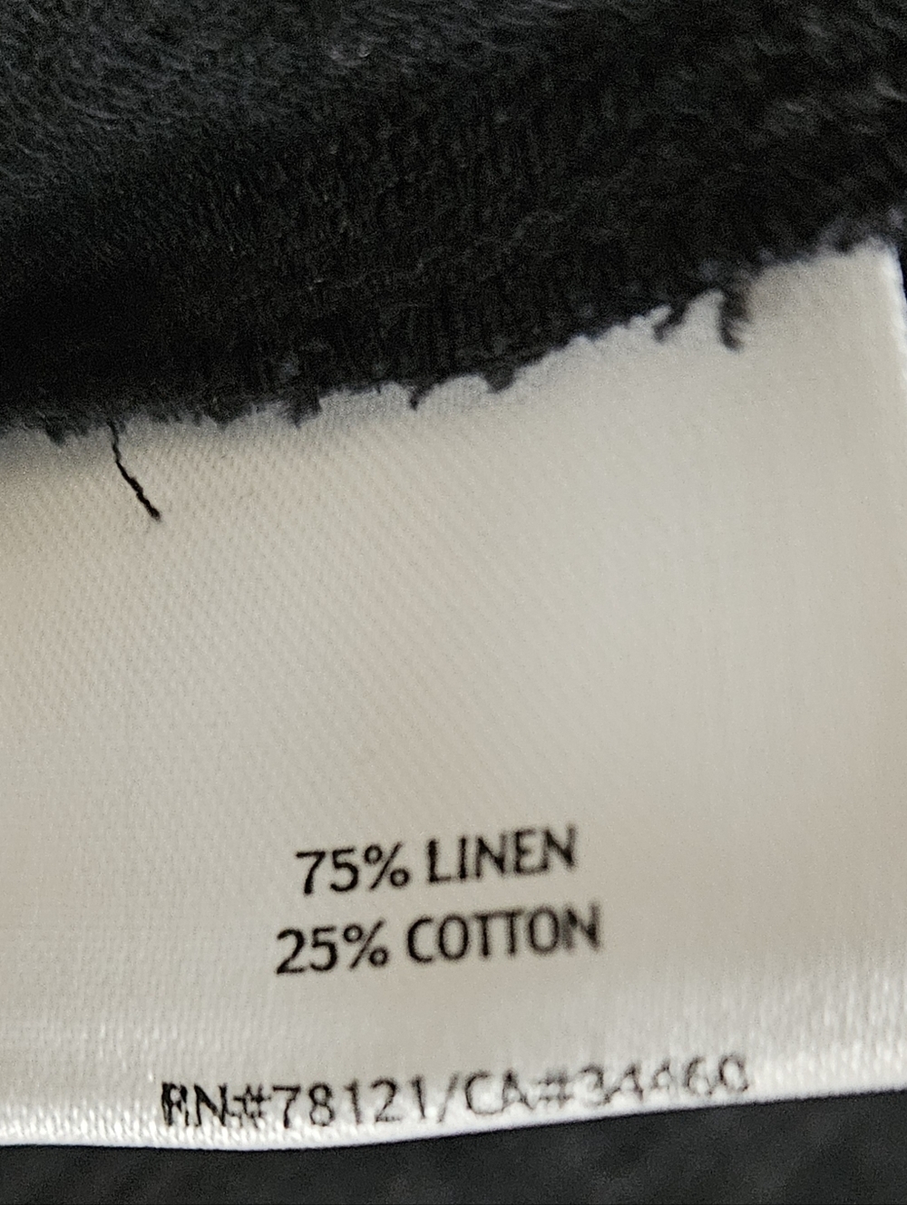Eileen Fisher Womens Linen Blend Button Up Shirt Black Long Sleeve Tunic Large - Picture 9 of 10